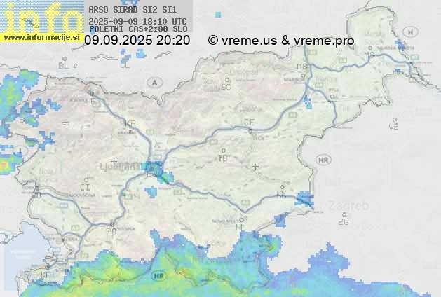 Radarska karta padavin