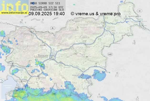 Radarska karta padavin