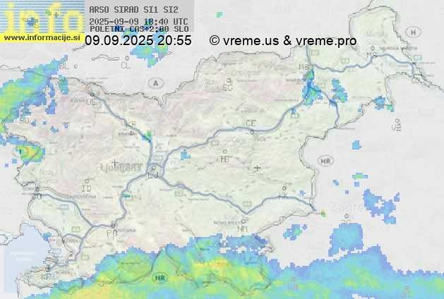 Radarska karta padavin