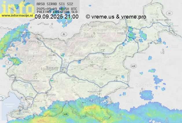 Radarska karta padavin