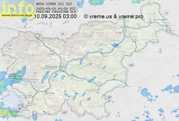 Radarska karta padavin