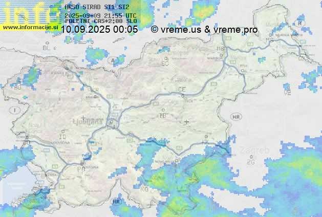 Radarska karta padavin