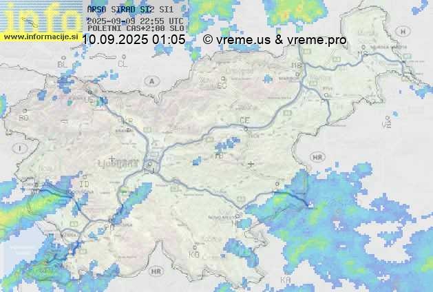 Radarska karta padavin