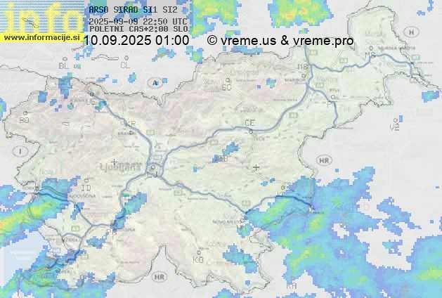 Radarska karta padavin