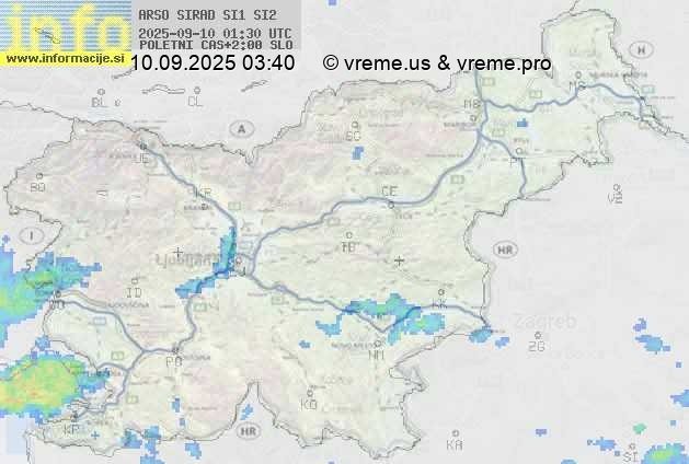 Radarska karta padavin