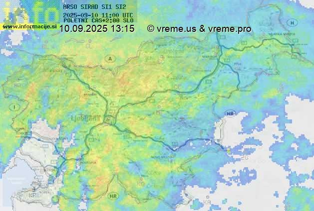 Radarska karta padavin