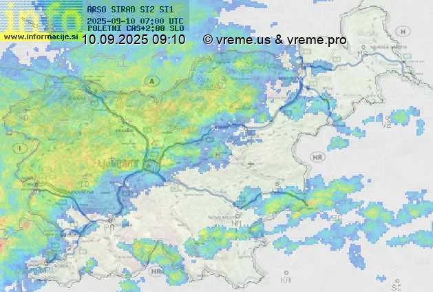 Radarska karta padavin