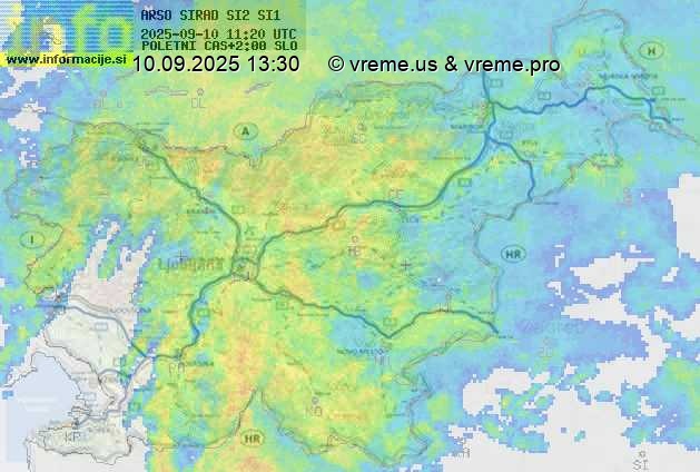 Radarska karta padavin