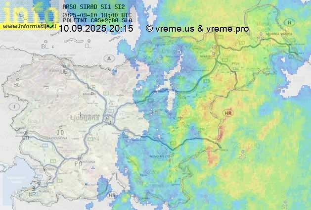 Radarska karta padavin