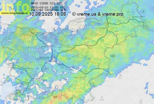 Radarska karta padavin