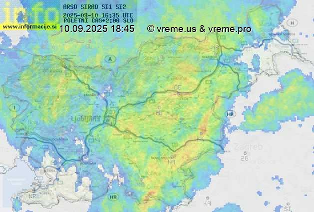 Radarska karta padavin