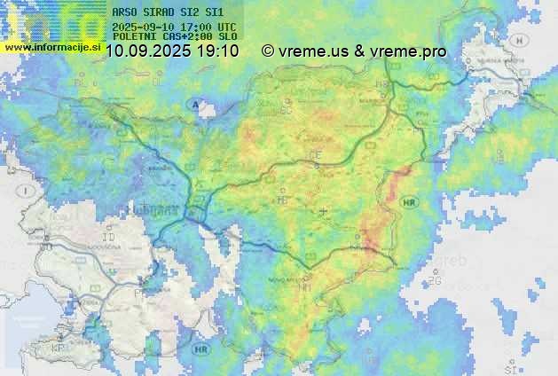 Radarska karta padavin