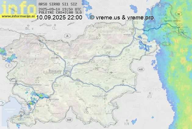Radarska karta padavin