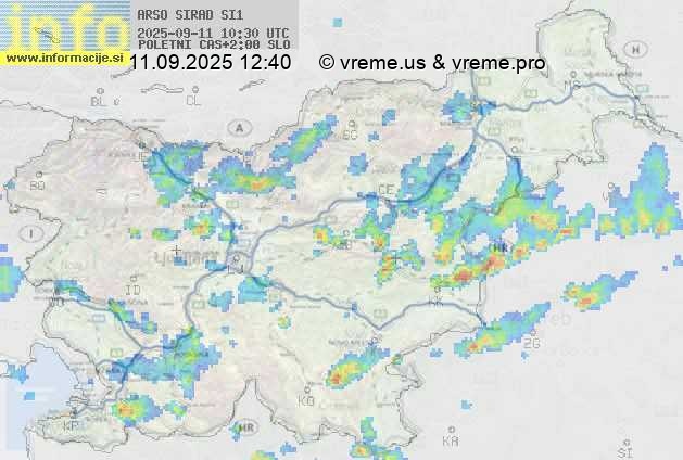 Radarska karta padavin