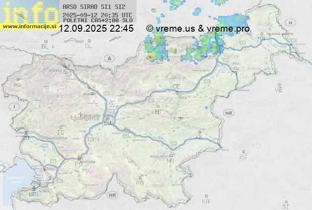 Radarska karta padavin
