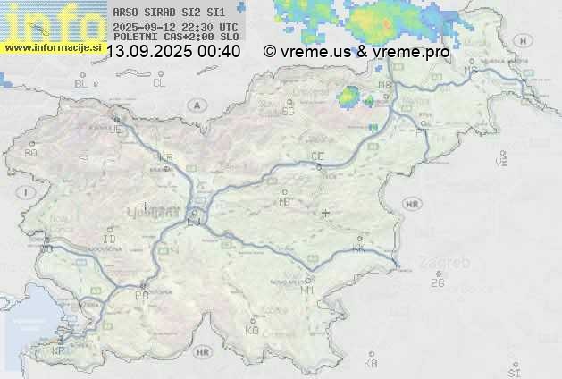 Radarska karta padavin