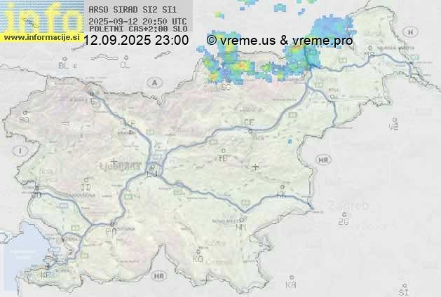 Radarska karta padavin
