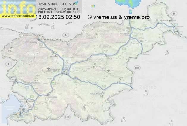 Radarska karta padavin