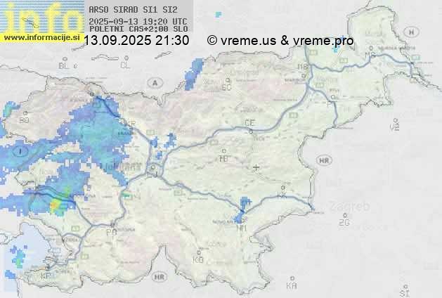 Radarska karta padavin