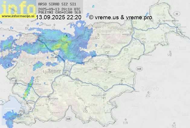 Radarska karta padavin