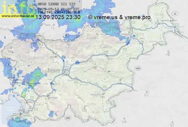 Radarska karta padavin