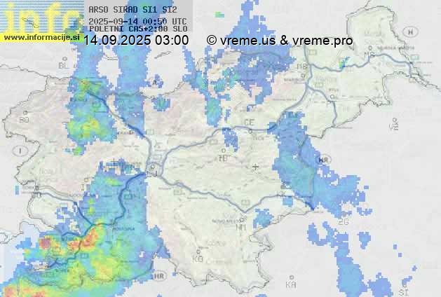 Radarska karta padavin