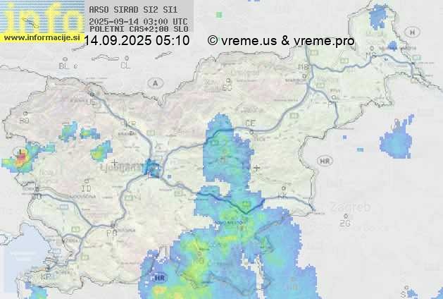 Radarska karta padavin