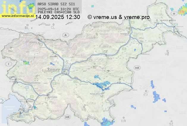 Radarska karta padavin