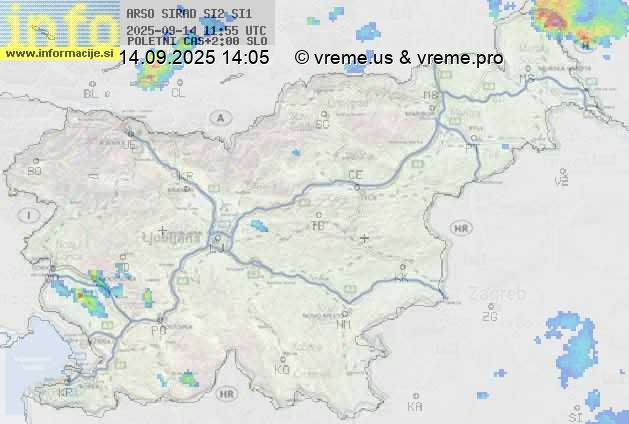 Radarska karta padavin
