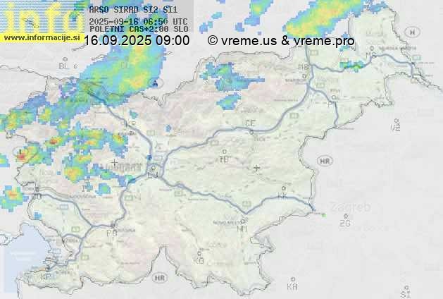 Radarska karta padavin