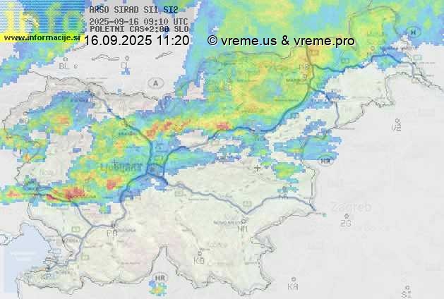 Radarska karta padavin