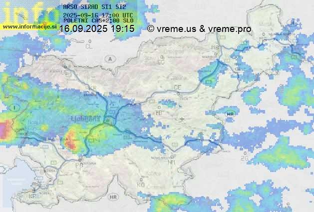 Radarska karta padavin