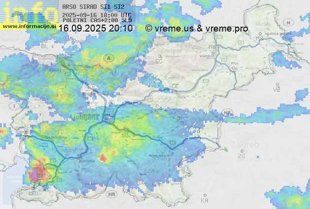 Radarska karta padavin