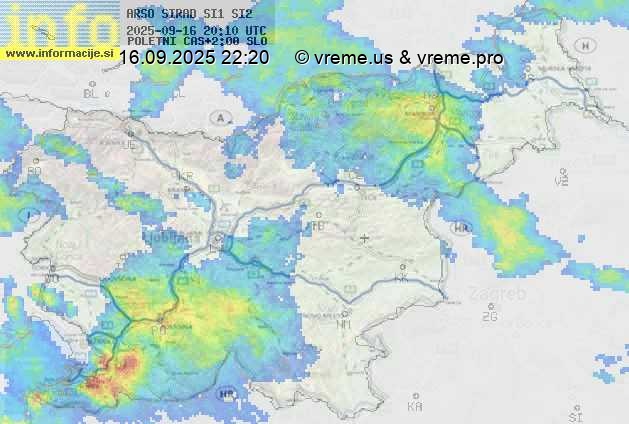 Radarska karta padavin