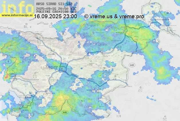 Radarska karta padavin