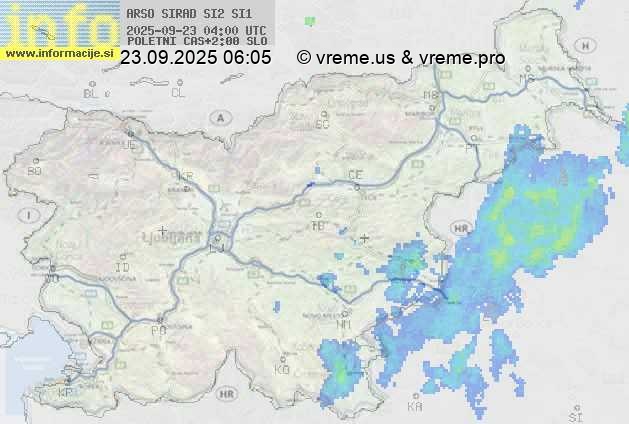 Radarska karta padavin