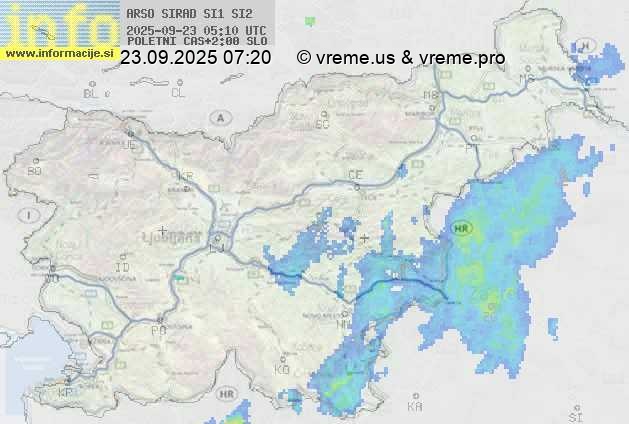 Radarska karta padavin