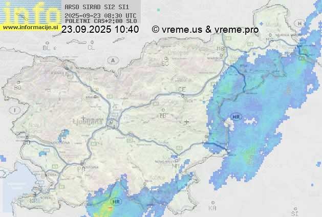 Radarska karta padavin