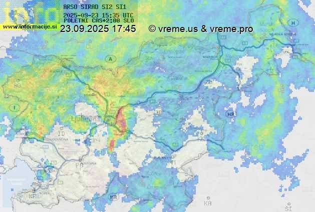 Radarska karta padavin