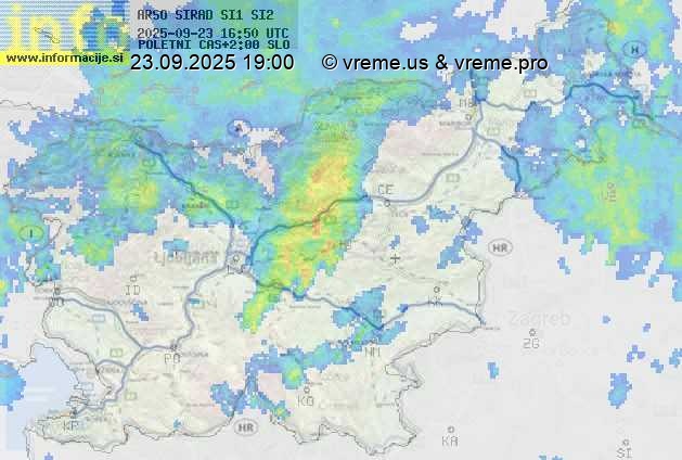 Radarska karta padavin