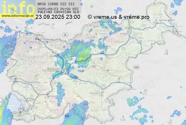Radarska karta padavin