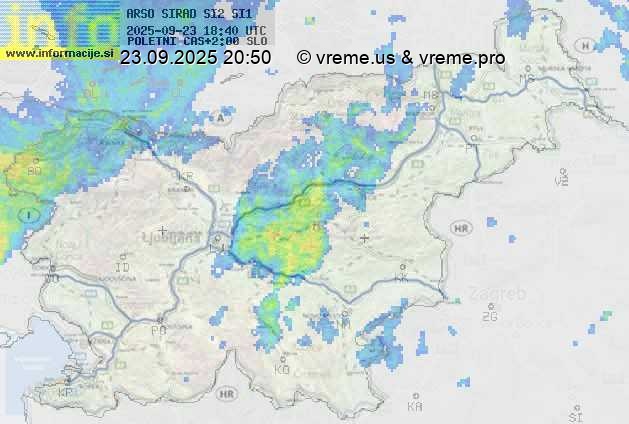 Radarska karta padavin