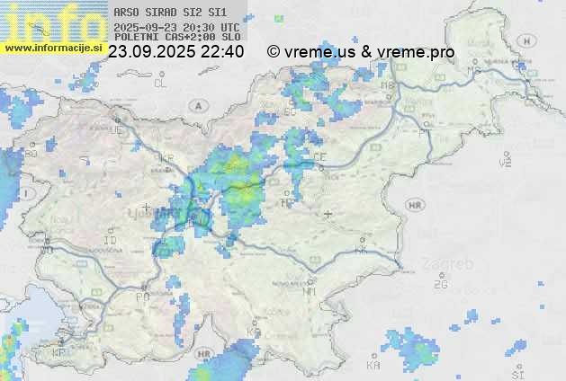 Radarska karta padavin