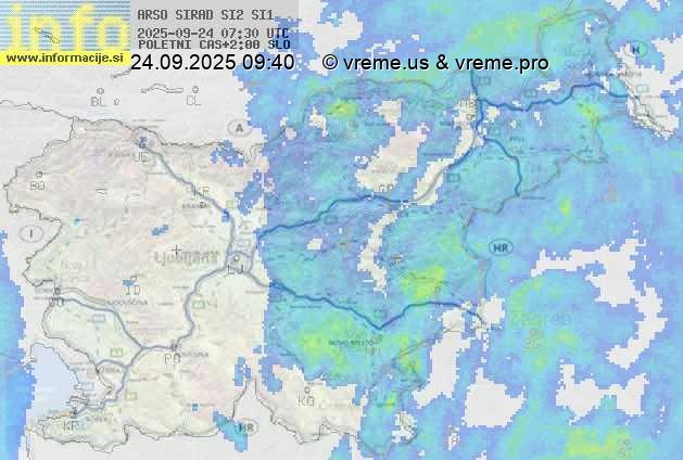 Radarska karta padavin