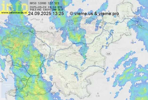 Radarska karta padavin