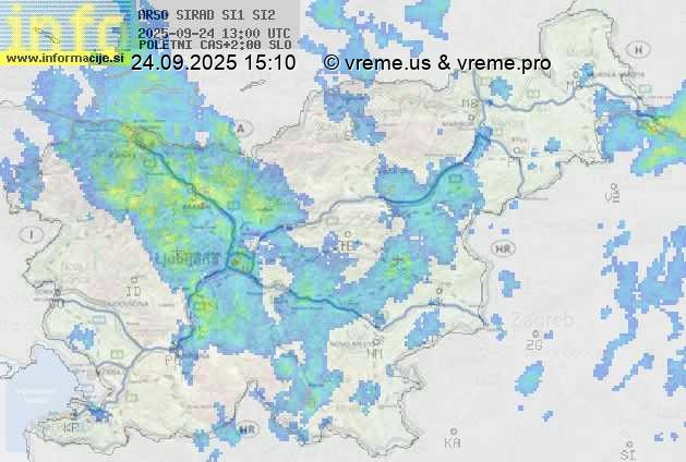 Radarska karta padavin