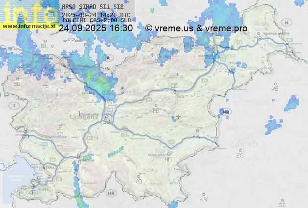 Radarska karta padavin