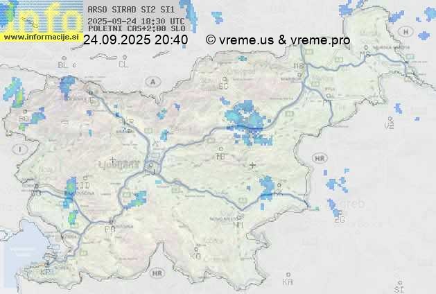 Radarska karta padavin