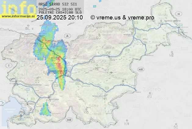 Radarska karta padavin