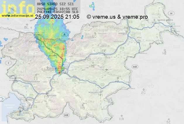 Radarska karta padavin
